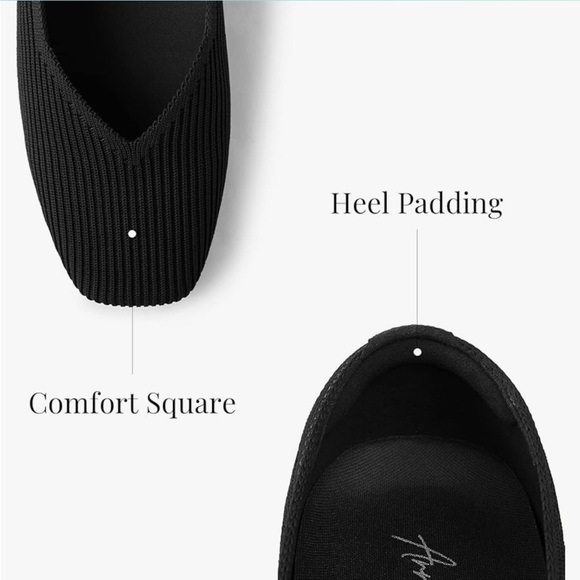 Square Toe Ballet Flats - Picture 3 of 9